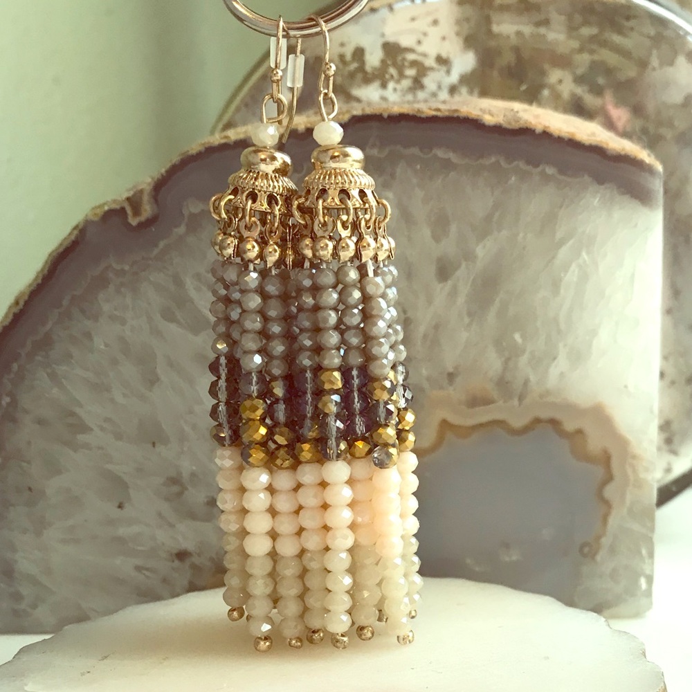 Crystal Tassel Earrings ✨✨